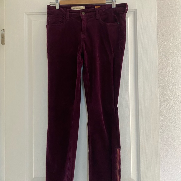 SOLD Anthropologie Womens corduroy pants, zipper ankle, size 29. - Picture 2 of 7